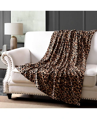 MarCielo 50 x 60 Inch Faux Fur Lap Fleece Throw Blanket for Livingroom