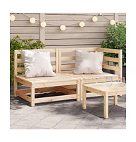 Patio Sofa -Seater Solid Wood Pine