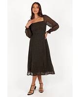 Petal and Pup Women's Ettie Long Sleeve Midi Dress