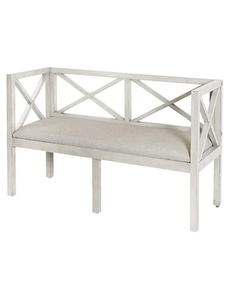 StyleCraft Home Collection 18.5" Wood Amanda Transitional Bench