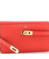 Pre-Owned HERMES Medium Kelly Trifold Wallet Epsom