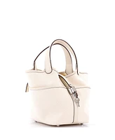 Pre-Owned HERMES Pm Cargo Picotin Lock Bag Canvas and Swift