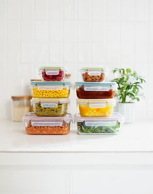 Sedona 16-Piece Glass Food Storage Container Set