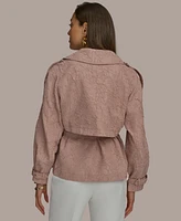 Donna Karan New York Women's Textured Belted Jacket