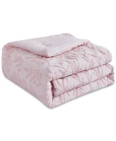 Rachel Roy Jacquard Puckered Botanical -Pc. Comforter Set