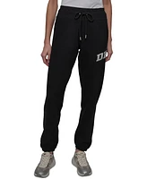 Dkny Sport Women's Rhinestone Logo Relaxed Joggers