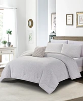 Rachel Roy Chenille Waffle -Pc. Comforter Set