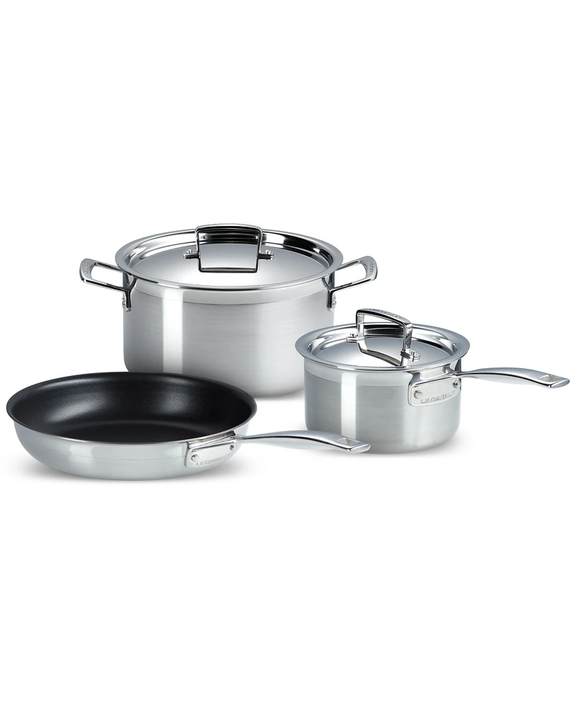 Le Creuset Classic Stainless Steel 5-Pc. Cookware Set