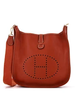 Pre-Owned Hermes Gm Evelyne Bag Gen I Fjord