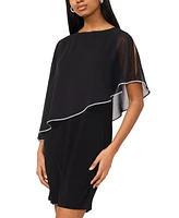 Msk Petite Capelet Shift Dress