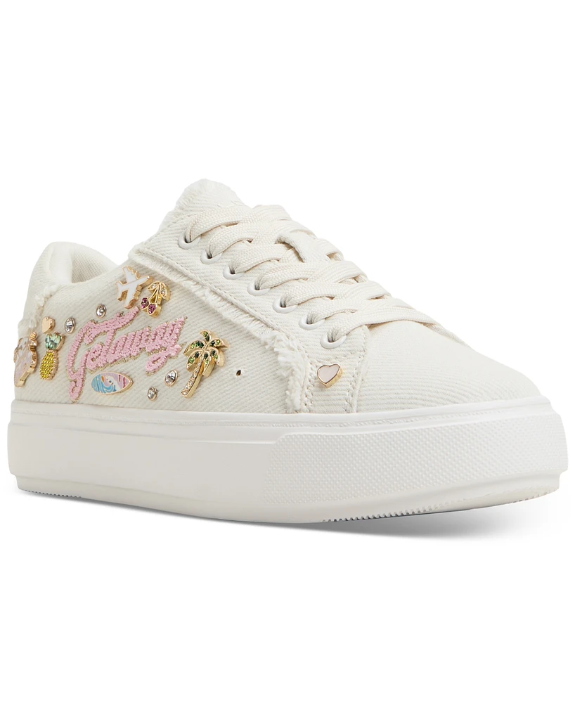 Aldo Women's Beachvibes Embellished Lace-Up Sneakers