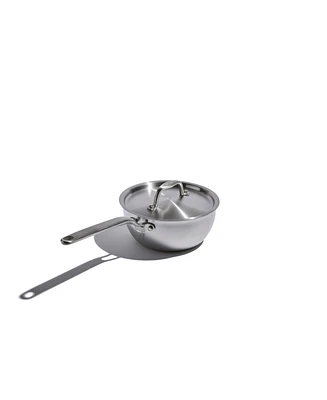 Heritage Steel X Eater 5-Ply Stainless Steel 2-Qt. Saucier with Lid