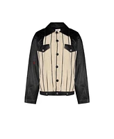 Pcfg Free Heaven Kutnia Striped Leather Jacket