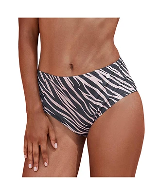 Women's Animal Print High Waist Bikini Swimsuit Bottom