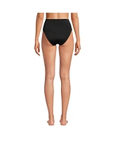 Lands' End Women's Tugless High Waisted Bikini Bottoms