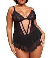 Eleanor Women's Plus-Size Bodysuit Lingerie