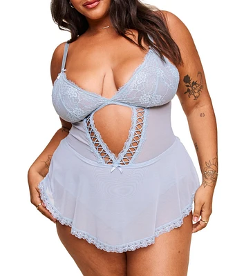 Eleanor Women's Plus-Size Bodysuit Lingerie