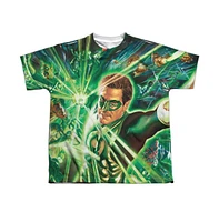 Green Lantern Boys Burst Short Sleeve Poly Crew Tee / T-Shirt