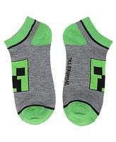 Minecraft Women's Character Heads 5-Pair Ankle Socks