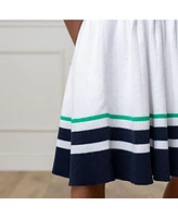 Hope & Henry Big Girls Organic Sleeveless Tennis Sweater Dress