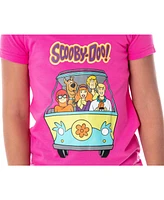 Scooby Doo Girls' Mystery Machine And Gang Shirt And Pants 2 Pc Pajama Set (Xl, 14/16)