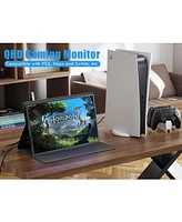 XGaming Portable Monitor 2.5K 2560x1600 Qhd 16 Inch,120Hz Ips Display,16:10 Ultra Wide Screen,Hdmi Usb-c Computer Gaming Monitor for Laptop Mac Phone