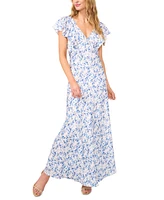 CeCe Women's Short Sleeve V-Neck Maxi Slip Dress