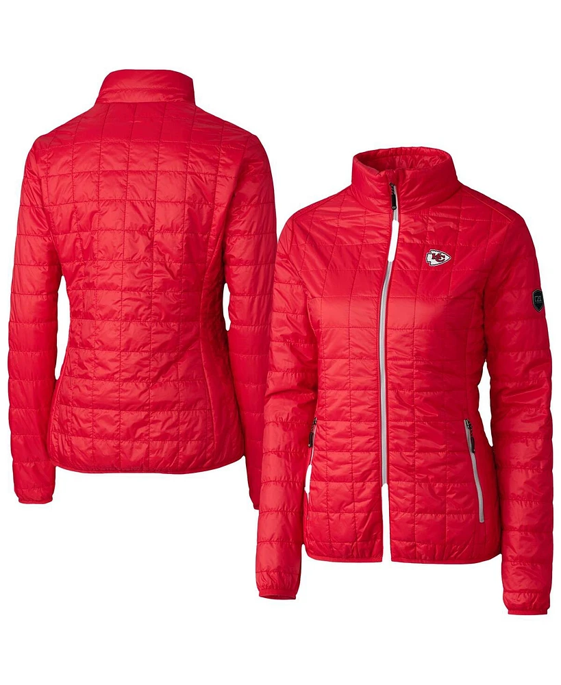 Cutter & Buck Women's Red Kansas City Chiefs Rainier PrimaLoft Eco Insulated Full-Zip Puffer Jacket