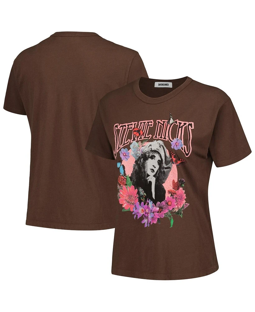 Daydreamer Women's Brown Stevie Nicks Graphic T-Shirt