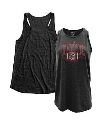 Blue 84 Women's Black Ohio State Buckeyes College Football Playoff 2024 National Champions Racerback Tank Top