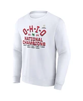 Fanatics Men's White Ohio State Buckeyes College Football Playoff 2024 National Champions Hometown Alternate Pullover Sweatshirt