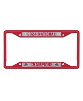 Wincraft Ohio State Buckeyes College Football Playoff 2024 National Champions Laser Cut Colored Metal License Plate Frame