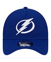 New Era Men's Blue Tampa Bay Lightning Core A-Frame 9FORTY Adjustable Hat