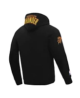 Pro Standard Men's Black Oklahoma City Thunder 2024/25 Edition Chenille Applique Pullover Hoodie