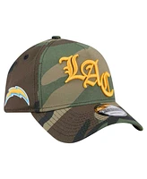 New Era Men's Camo Los Angeles Chargers Mystic Camo A-Frame 9FORTY Adjustable Hat