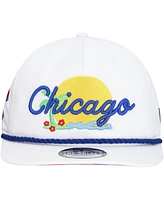 New Era Men's White Chicago Cubs Paradise Golfer Adjustable Hat