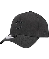 New Era Men's Charcoal Chicago Cubs Logo Essentials 9FORTY A-Frame Adjustable Hat