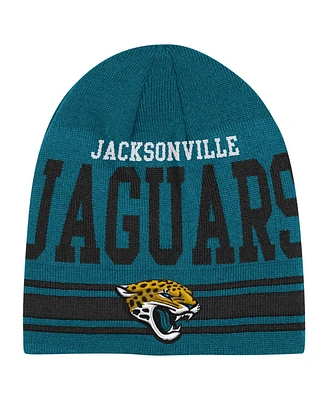 Outerstuff Big Boys and Girls Teal Jacksonville Jaguars Retro Knit Beanie