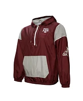 Mitchell & Ness Men's Maroon Texas A M Aggies Team 3.0 Anorak Half-Zip Hoodie