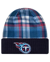 New Era Men's Navy Tennessee Titans Sideline Statement Cuffed Knit Hat