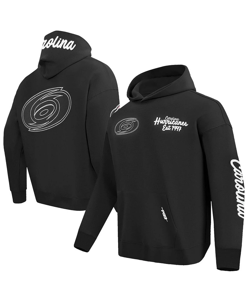 Pro Standard Men's Black Carolina Hurricanes Paint the City Pullover Hoodie