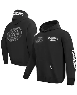 Pro Standard Men's Black Carolina Hurricanes Paint the City Pullover Hoodie