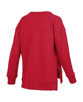 Pressbox Women's Red Texas Tech Red Raiders Pocketed Arch Pullover Sweatshirt