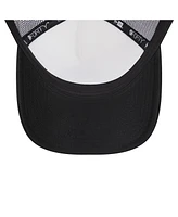 New Era Men's White/Black Chicago White Sox Spring Training Circle Foam A-Frame 9FORTY Trucker Adjustable Hat