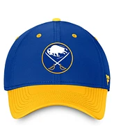 Fanatics Men's Royal/Gold Buffalo Sabres Authentic Pro Rink Two-Tone Flex Hat