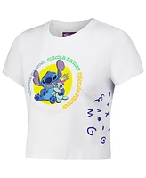 Freeze Max Women's White Lilo and Stitch Scrump Baby Doll T-Shirt