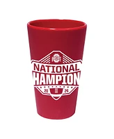 Wincraft Ohio State Buckeyes College Football Playoff 2024 National Champions 16oz. Team Color Silicone Pint Glass