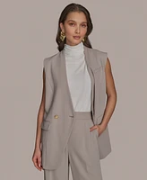 Donna Karan New York Women's Pinstripe Vest, Regular & Petite Sizes