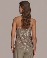 Donna Karan New York Women's Metallic Burnout Camisole