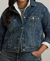 Lauren Ralph Plus Denim Trucker Jacket